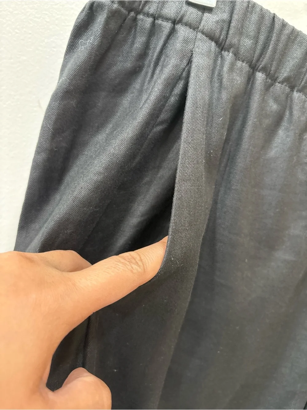 Babaton Linen Blend Jogger Black Pockets Pants Women’s Size XL